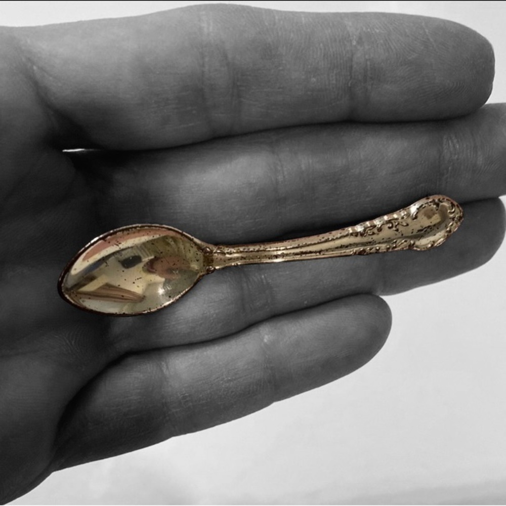 Vintage Silver Spoon Brooch